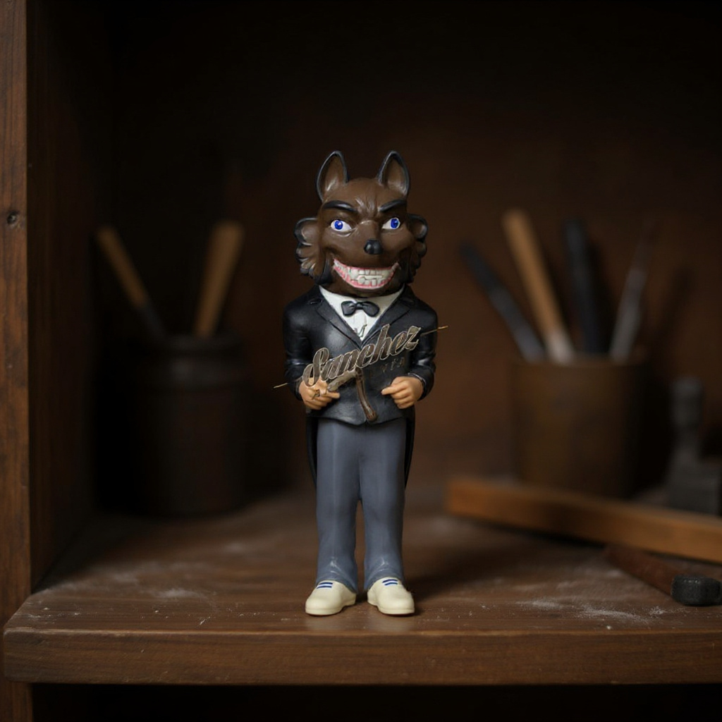 Lobo (replica en goma) - Artesania JM Sanchez